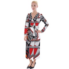 Knight Shield Sword Shield Fictional Character Velvet Maxi Wrap Dress by danenraven
