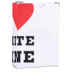 I Love White Wine Playing Cards Single Design (rectangle) With Custom Box by ilovewhateva