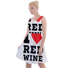 I Love Red Wine Knee Length Skater Dress by ilovewhateva
