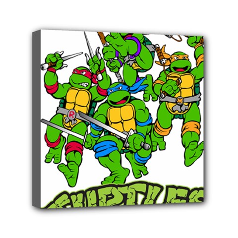 Teenage Mutant Ninja Turtles Mini Canvas 6  X 6  (stretched) by Mog4mog4