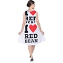 I love red bean V-Neck Midi Sleeveless Dress  View2