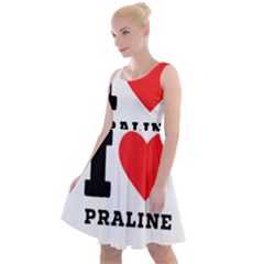 I Love Praline  Knee Length Skater Dress by ilovewhateva