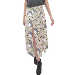 Pattern My Neighbor Totoro Velour Split Maxi Skirt by Mog4mog4