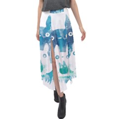 My Neighbor Totoro Velour Split Maxi Skirt by Mog4mog4