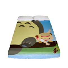 My Neighbor Totoro Totoro Fitted Sheet (full/ Double Size) by Mog4mog4
