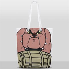 Art Dog Clip Art Full Print Rope Handle Tote (small) by Mog4mog4