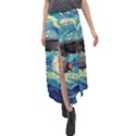 Star Starship The Starry Night Van Gogh Velour Split Maxi Skirt View1
