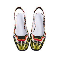 Bali Barong Mask Euclidean Vector Chiefs Face Women s Classic Slingback Heels by Mog4mog4