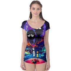 Cartoon Parody In Outer Space Boyleg Leotard  by Mog4mog4
