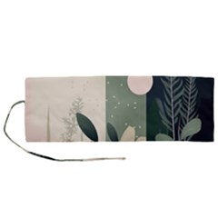 Spring Floral Plants Foliage Minimal Minimalist Roll Up Canvas Pencil Holder (m) by Mog4mog4
