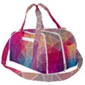 Multicolored Geometric Origami Idea Pattern Burner Gym Duffel Bag View2