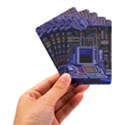 Blue Computer Monitor With Chair Game Digital Wallpaper, Digital Art Playing Cards Single Design (Rectangle) with Custom Box View3