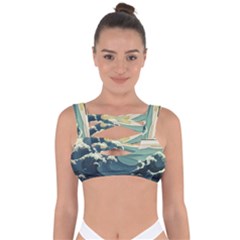 Sea Asia, Waves Japanese Art The Great Wave Off Kanagawa Bandaged Up Bikini Top by Bakwanart