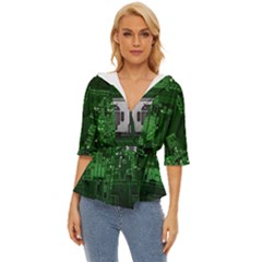 Technology Computer Chip Electronics Industry Circuit Board Lightweight Drawstring Hooded Top by Bakwanart