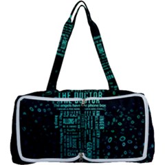 Tardis Doctor Who Technology Number Communication Multi Function Bag by Bakwanart