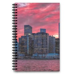 Skyline Sunset United States Reflection Usa,new York Manhattan 5 5  X 8 5  Notebook by Bakwanart