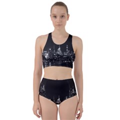Photography Of Buildings New York City  Nyc Skyline Racer Back Bikini Set by Bakwanart