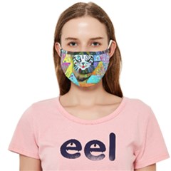 Kitten Cat Pet Animal Adorable Fluffy Cute Kitty Cloth Face Mask (adult) by 99art