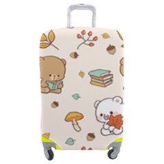 Bear Cartoon Background Pattern Seamless Animal Luggage Cover (medium) by 99art