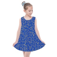 Arrows Doodles Drawing Background Sketch Direction Kids  Summer Dress by 99art
