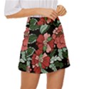Beautiful Floral Vector Seamless Pattern Mini Front Wrap Skirt View3