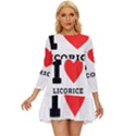 I love licorice Long Sleeve Babydoll Dress View1