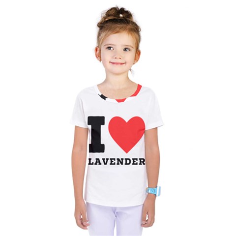 I Love Lavender Kids  One Piece Tee by ilovewhateva