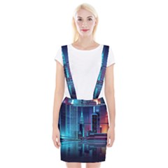 Digital Art Artwork Illustration Vector Buiding City Braces Suspender Skirt by 99art