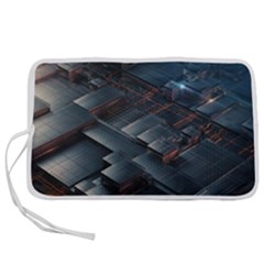 Architectural Design Abstract 3d Neon Glow Industry Pen Storage Case (s) by 99art