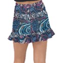 Graffiti Art Psychedelic Art Graphic Design Modern Art Fishtail Mini Chiffon Skirt View2