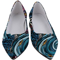 Graffiti Art Psychedelic Art Graphic Design Modern Art Women s Block Heels  by 99art