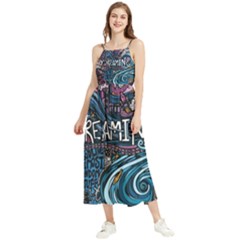 Graffiti Art Psychedelic Art Graphic Design Modern Art Boho Sleeveless Summer Dress by 99art