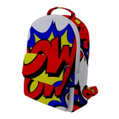 Pow Comic Comic Book Fight Flap Pocket Backpack (large) by 99art