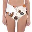 Animation-dog-cute-cartoon-drawing Reversible High-Waist Bikini Bottoms View1