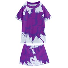 Explosion-firecracker-pyrotechnics Kids  Swim Tee And Shorts Set by 99art