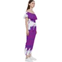 Explosion-firecracker-pyrotechnics Off Shoulder Ruffle Top Jumpsuit View3