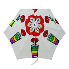 Animation-eyes-cartoon-cute-comic Mini Folding Umbrellas by 99art