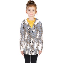Tornado-twister-angry-comic Kids  Double Breasted Button Coat by 99art