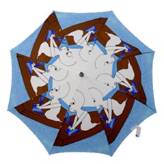 Spirit-boat-funny-comic-graphic Hook Handle Umbrellas (small) by 99art