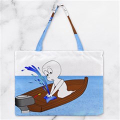 Spirit-boat-funny-comic-graphic Zipper Medium Tote Bag by 99art