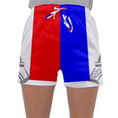 Eiffel-tower-france-flag-tower- Sleepwear Shorts by 99art
