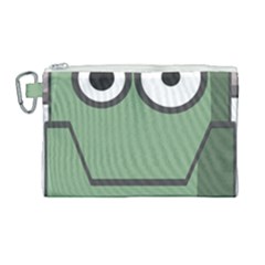 Cartoon-cute-frankenstein-halloween Canvas Cosmetic Bag (large) by 99art