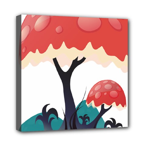 Tree-art-trunk-artwork-cartoon Mini Canvas 8  X 8  (stretched) by 99art