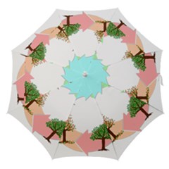 Seasons-of-the-year-year-tree Straight Umbrellas by 99art