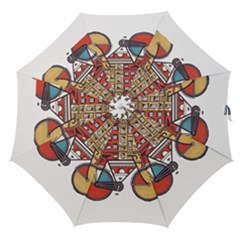 Amsterdam Graphic Design Poster Illustration Straight Umbrellas by 99art