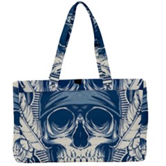 Skull Drawing Canvas Work Bag by 99art