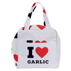 I Love Garlic Boxy Hand Bag by ilovewhateva