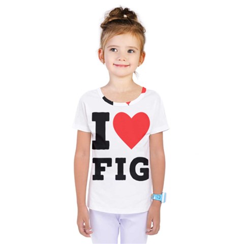 I Love Fig  Kids  One Piece Tee by ilovewhateva