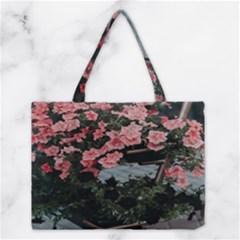 Pink Peony  Flower Medium Tote Bag by artworkshop