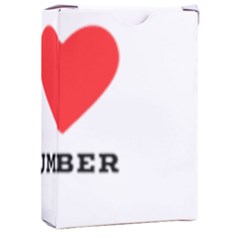 I Love Cucumber Playing Cards Single Design (rectangle) With Custom Box by ilovewhateva